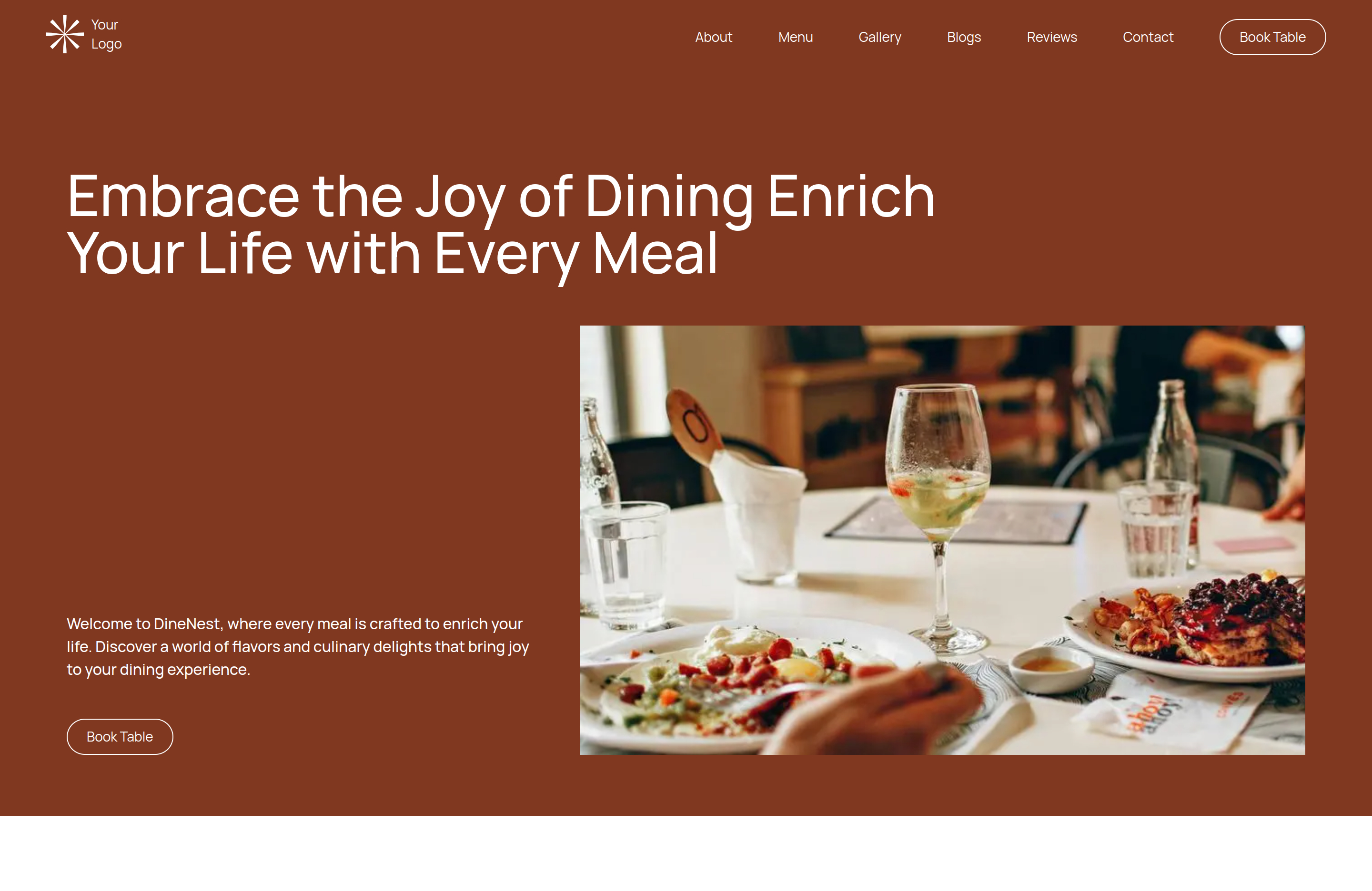 Dining Restaurant Template Image