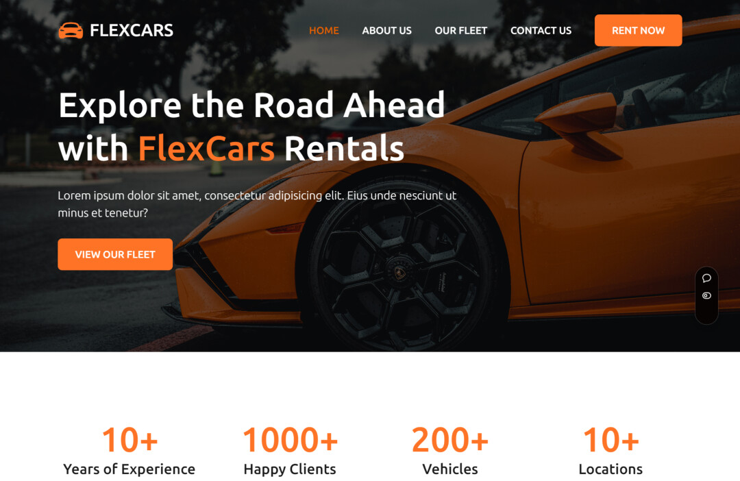 Car Rental Business Template Image