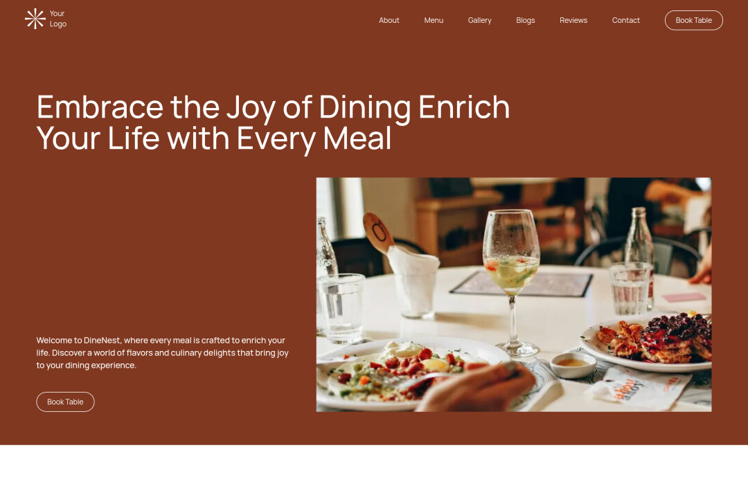 Dining Restaurant Template Image