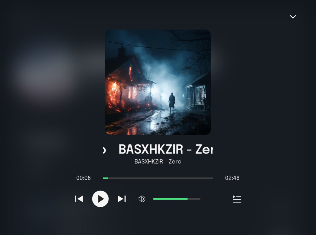 Minimal Music Player Image