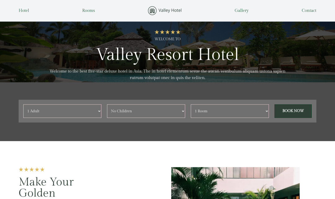 Resort Template Image