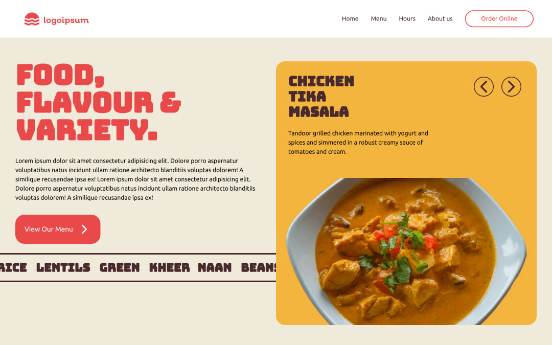 Restaurant Template Image